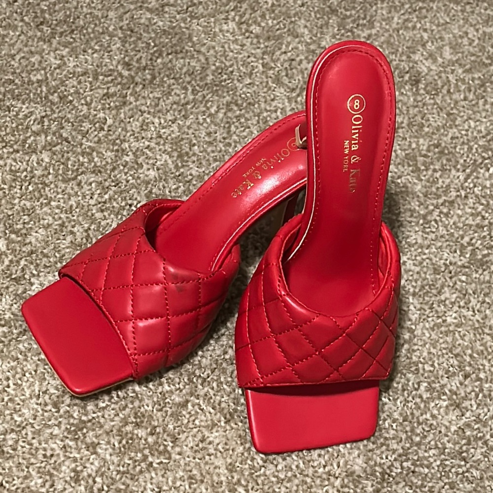 Red Square Heels